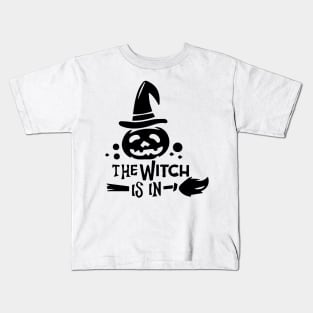 The Witch Is In-Light Kids T-Shirt